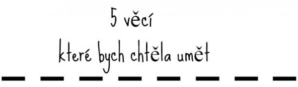 5 vci ktere bych chtla umet